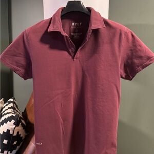 BYLT Basics Burgundy Polo Shirt
